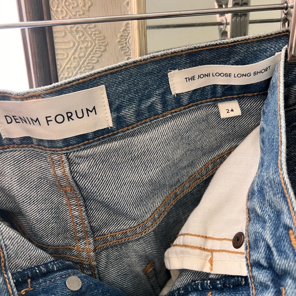 Denim Forum The Joni Loose Long Short - Picture 3 of 3